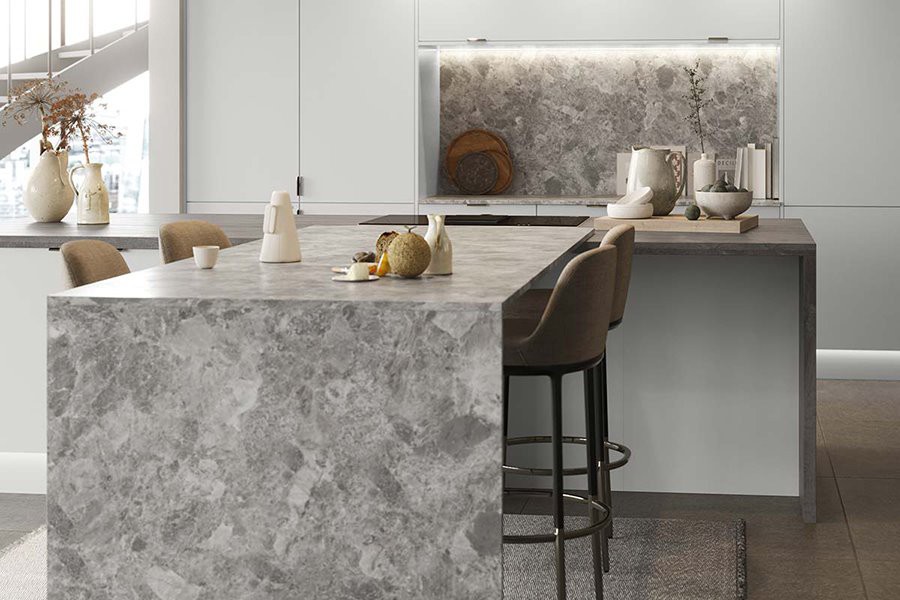 Milano Grey Marble Kitchen