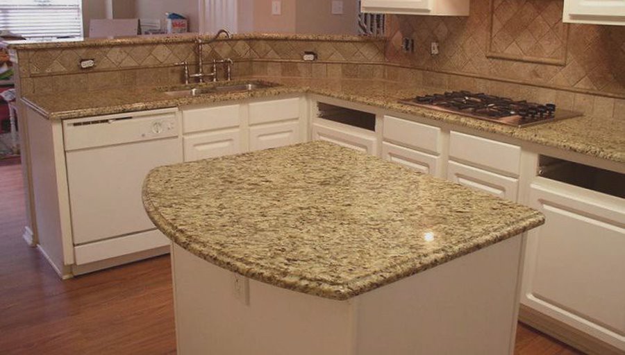 Brazilian Gold Granite Kitchen
