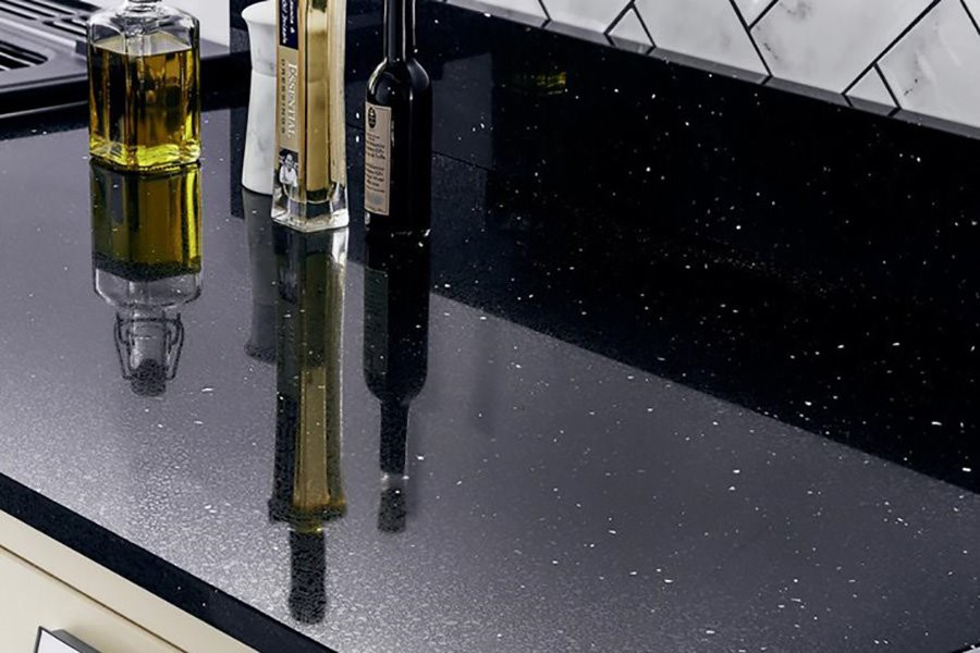 Galaxy Black Quartz Countertop