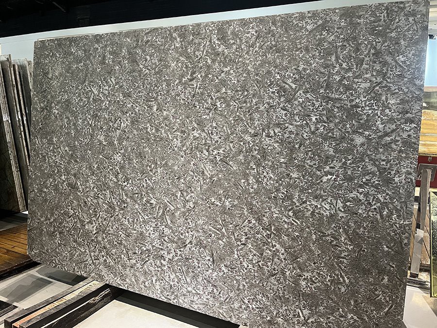 Black Meteorite Granite Slab Brushed 01