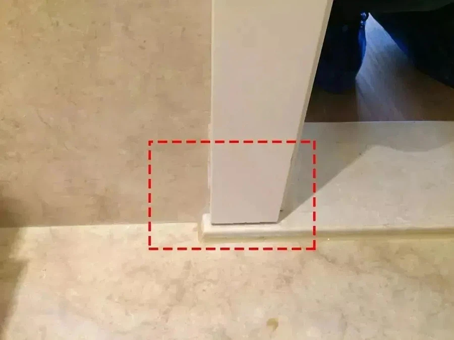 Beige Marble Bathroom Threshold Stone