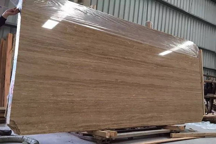 Travertine Brown Slab 02