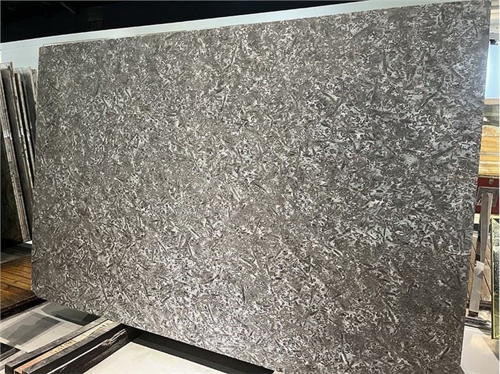 Black Meteorite Granite Slab Brushed 01